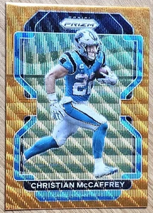 2021 Panini Prizm Christian McCaffrey Orange Wave Prizm /60 - #315 - Picture 1 of 2