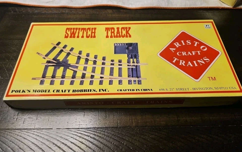 Aristo-Craft Trains #1 G Scale Brass LEFT Manual/Remote Switch New Old Stock - Image 1 of 4