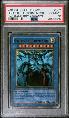 2003 Yu-Gi-Oh! Obelisk the Tormentor PSA 10 Promo Card - Image 1 of 3
