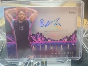 BRANDON CLARKE TOPPS MIDNIGHT AUTO #HS-BC MEMPHIS GRIZZLIES - Picture 1 of 2
