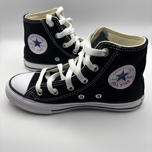 Scarpe da ginnastica Converse All Star bambino alte nere in tela 3J231 giovani taglia 13