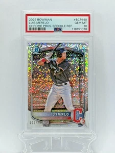 Refractor de motas Bowman Chrome Prospects 2025 #BCP140 Luis Merejo/299 PSA 10 - Imagen 1 de 3