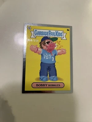 2022 MLB Garbage Pail Kids Series 1 Keith Shore /150 Bobby Witt Jr Silver RC  - Image 1 of 3