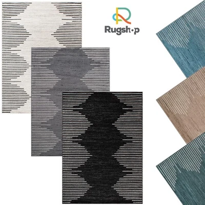 Rugshop Area Rug Bohemian Stripe Jute Rug Carpets for Living Room Bedroom Rugs - Image 1 of 4