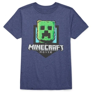Minecraft ☆ Minecraft Movie Boys' Creeper Character T-Shirt ☆ Sizes XS-2XL - Picture 1 of 4