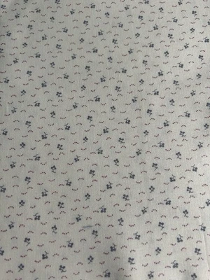 Vtg 1990's Marsha McCloskey Fabric Beige Blue Pink Micro Floral Clothworks - Image 1 of 3