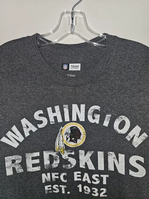 Camiseta de manga corta con logotipo gráfico gris XL de los Washington Redskins para hombre NFL Foto 1 de 4