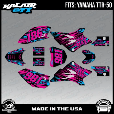 Graphics Kit for Yamaha TTR50 (2006-2023) TT-R50E TTR50 Twitch Series - Pnik - Image 1 of 4