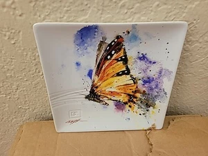 7" Dean Crouser Kaleidescape Schmetterling Snack Teller - Bild 1 von 5