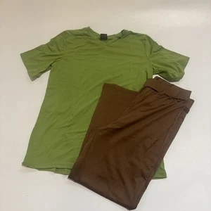 Shaggy Child Costume SCOOBY-DOO Big Boy (13-14) Green Brown Halloween NO WIG - Foto 1 di 12