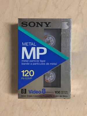 Sony Metal MP Video 8, 8mm Video Cassette 120 min NEW SEALED UNUSED Free Shippin - Image 1 of 2