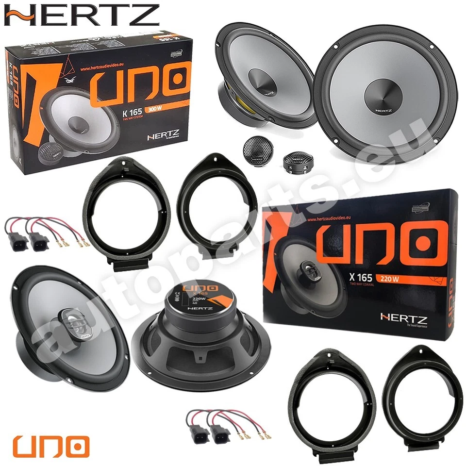 Kit 6 Casse Altoparlanti Hertz K+X165 Anteriori e Posteriori per Opel Astra K - Immagine 1 di 4