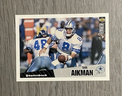 1996 NFL UD Collectors Choice | Troy Aikman | #295 | Dallas Cowboys - Image 1 of 2