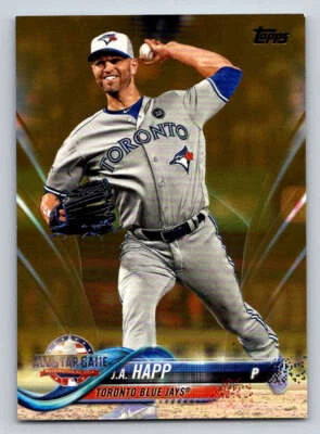 2018 Topps Update Gold #US66 J.A. Happ AS 2018 (ref 193918) - Image 1 of 2