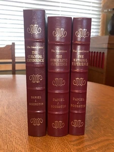 Easton Press The Americans Colonial National Democratic Experience Boorstin 3vol - Imagen 1 de 12