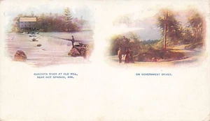 LP11 Arkansas Ouachita River Old Mill Near Hot Springs  Postcard - Picture 1 of 2