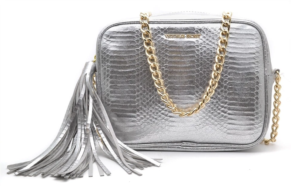 Victoria's Secret Angel Anniversary Fold Over Silver Clutch Bag