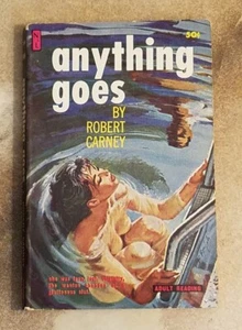 Anything Goes by Robert Carney Vintage 1961 1st Newsstand Library Pb BONFILS GGA - Picture 1 of 15