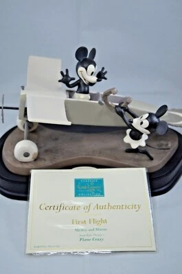 WDCC - FIRST FLIGHT - MICKEY AND MINNIE - BOXED WITH CERTIFICATE - Image 1 of 4