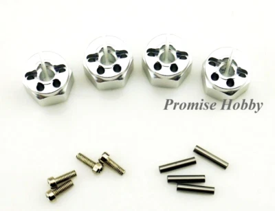 12mm CNC Aluminum Hex Wheel Rim Hub for RC Model Crawler Car- 4PCS - Image 1 of 4