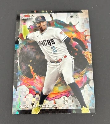 2024 Topps Finest Geraldo Perdomo Rare Checkerboard Arizona Diamondbacks - Image 1 of 2