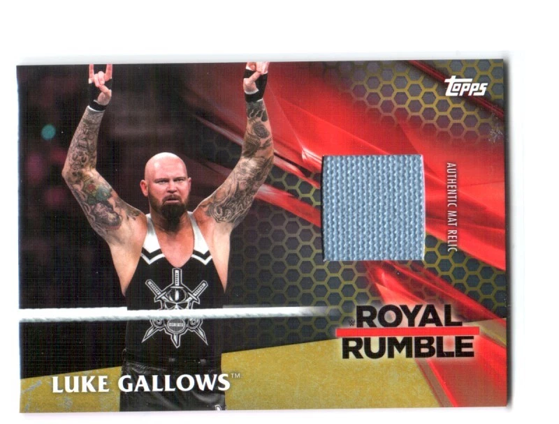WWE Luke Gallows 2017 Topps TNF Event Used RR Mat Gold Relic Card SN 3 of 10 - Image 1 of 1