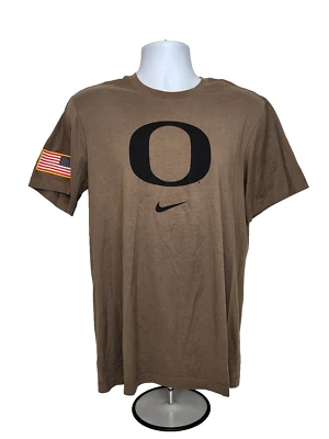 Oregon DUCKS Football TEAM ISSUED Nike Veteran's Day TEE SHIRT     Men's  S - Image 1 of 3