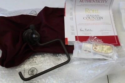 Soporte de papel higiénico Rohl A1492IWTCB Campo montado en la pared Euro latón toscano Foto 1 de 4