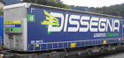 Decalsatz - Dissegna Logistics - Sett für 1 Auflieger in H0 1:87