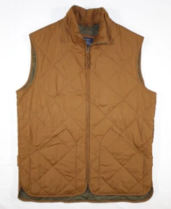 J. Crew Vest Men's S Authentic Outerwear Sussex Walker Equestrian Quilted Brown - Picture 1 of 10