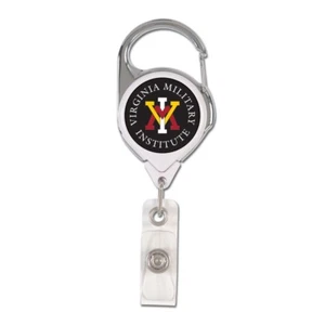 VIRGINIA MILITARY INSTITUTE PREMIUM METAL RETRACTABLE ID BADGE HOLDER KEY CHAIN - Picture 1 of 1