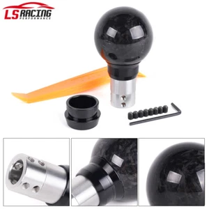Universal Gear Shift Knob Automatic Manual Car with Button Shifter Lever Head - Picture 1 of 10