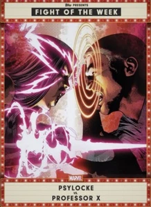 [DIGITAL Topps Marvel Psylocke vs Professor X Fight of the Week S2 24 Red Motion - Picture 1 of 1