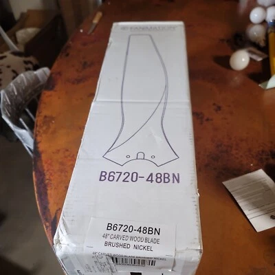 Juego de 3 cuchillas Fanimation Spitfire 48", níquel cepillado - B6720-48BN Foto 1 de 3