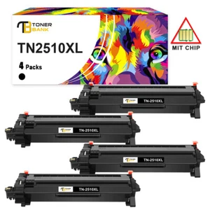 4x toner TN-2510XL kompatybilny z Brother MFC-L2800DW MFC-L2835DW MFC-L2860DW - Zdjęcie 1 z 9