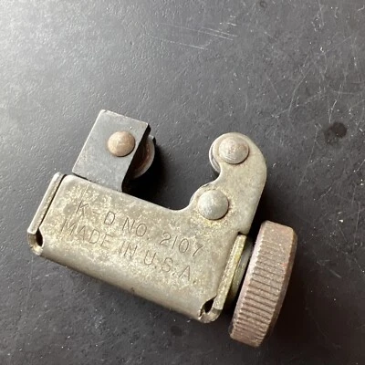  K-D Tools #2107 Mini Thumb Pipe Cutter 1/2in Vintage Plumbing  - Image 1 of 4