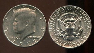 1972-D KENNEDY MEZZO DOLLARO (RK996) Bella moneta - Foto 1 di 1