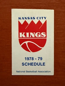 NBA 1978-79 KANSAS CITY KINGS Basketball Schedule FARMLAND INSURANCE Version - Picture 1 of 3