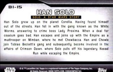 2021 Topps Star Wars Bounty Hunters #BI-15 Han Solo - Solo: A Star Wars Story 