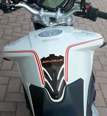 LABELBIKE PARASERBATOIO ADESIVO in RESINA GEL 3D compatibile per MOTO MV AGUSTA BRUTALE