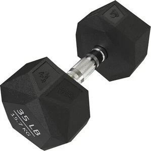 Prism Dumbbell for Strength Training - 5 Lb Rubber Encased Cast Iron - Picture 1 of 9