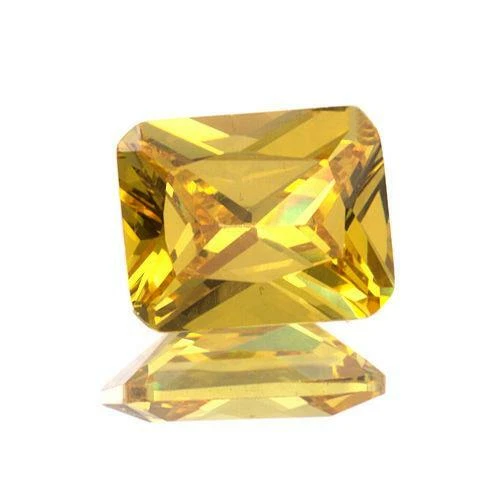 (5x3 мм - 20x15 мм) изумруд огранки AAA желтый кубический цирконий ** смотреть видео ** - Изображение 1 из 1