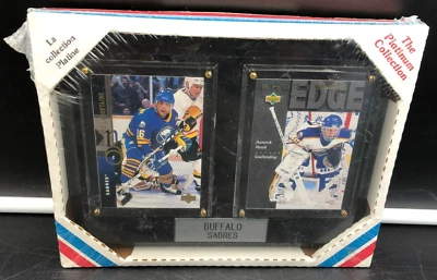 Upper Deck BUFFALO SABRES PAT LAFONTAINE & DOMINIK HASEK Plaque Platinum Collec. - Image 1 of 4