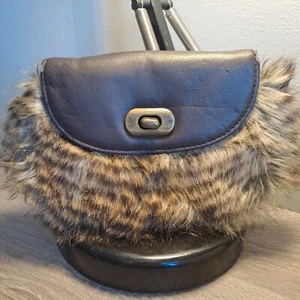 Small Faux Fur Clutch Bag Handbag Per Una - Picture 1 of 7