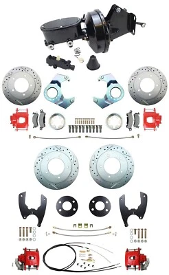 Power Front & Rear Disc Brake Conversion Kit for 1976-86 Jeep CJ7 & CJ5 - Imagem 1 de 4