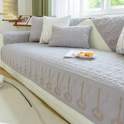 Embroidered Sofa Towel Sofas Cushion Anti Slip Wear-resistant Sofa Cover Blanket - Image 1 of 4