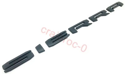 1X Matte Black Emblems Letters for 2019-2021 Sierra 1500 2500HD 3500HD AT4 AT4HD - Image 1 of 4