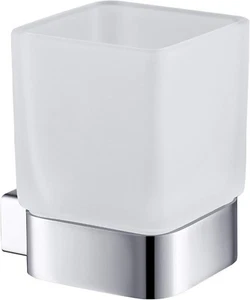 Wall Mounted Toothbrush Holder – Solid Brass with Glass for Bathroom Decor - Picture 1 of 1