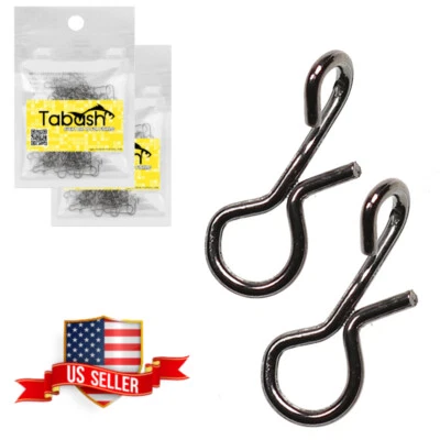 SS-XL No-Knot Snaps Fly Fishing Quick Change Connect for Flie Hook&Lures 100 pcs - Image 1 of 4