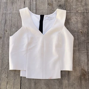 Orginal MILLY of New York Women Ivory Sleeveless Soft Blouse 2 - Picture 1 of 3
